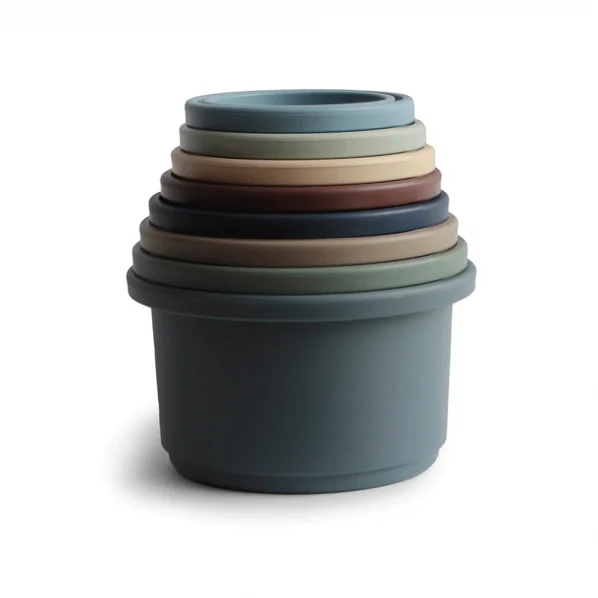 Mushie Stapeltoren - Stacking Cups - Forest - - Afbeelding 2
